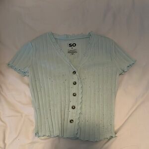 Three blue tops size small (can be sold separately!)